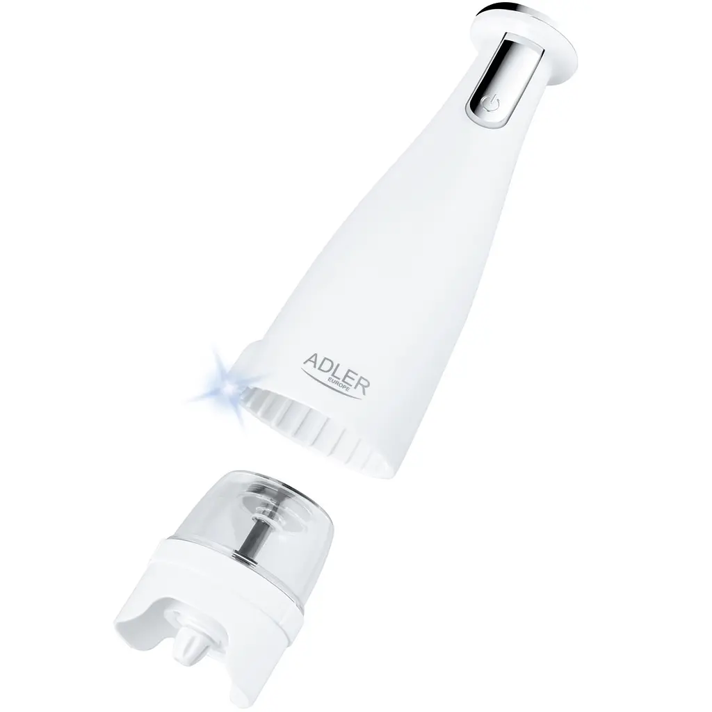 Млинок для спецій Adler AD 4449 білий електричний/150мл/керамічні жорна/USB-C/3 змінні млинки/білий - фото 4