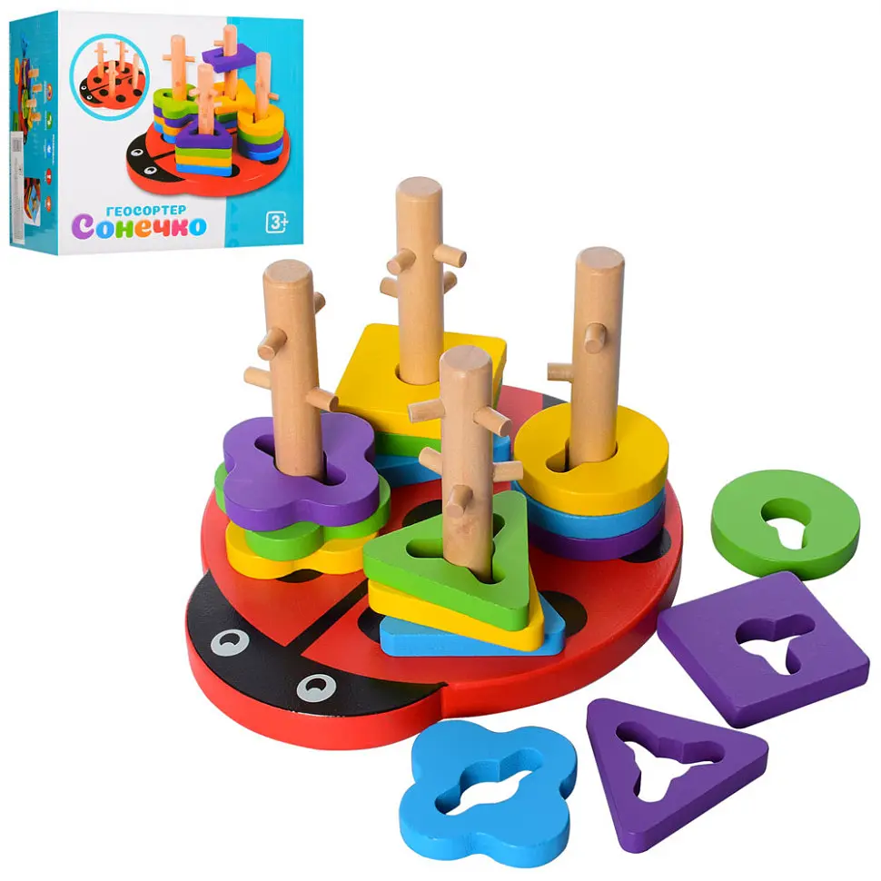 Іграшка Tree Toys Геометрика MD 1027 дерев'яна - фото 2