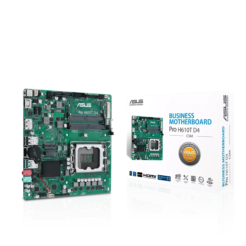 Материнська плата Asus H610T Pro D4-CSM LGA 1700 (PRO H610T D4-CSM) - фото 4