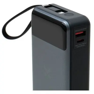 Батарея універсальна Vinga 20000 mAh 65W Display USB-C Cable Grey (VPBB2065C) - фото 8