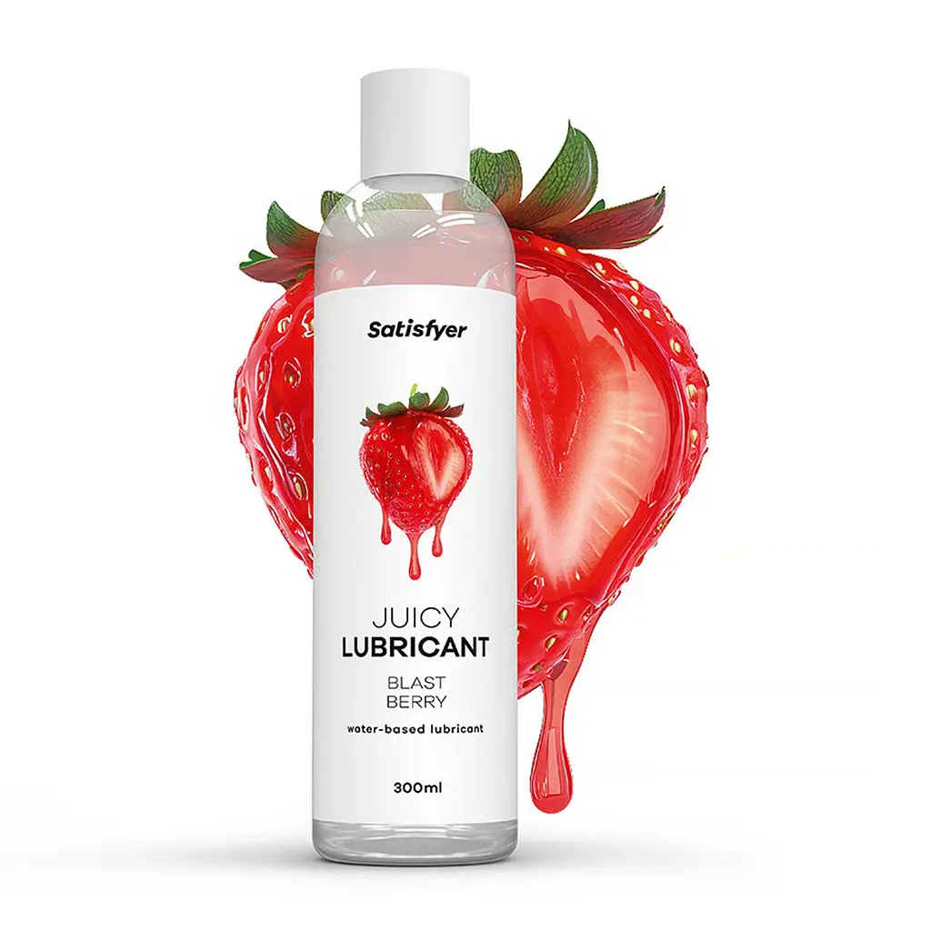 Лубрикант на водній основі Satisfyer Juicy Lubricant Blast Berry water based 300 мл - фото 2