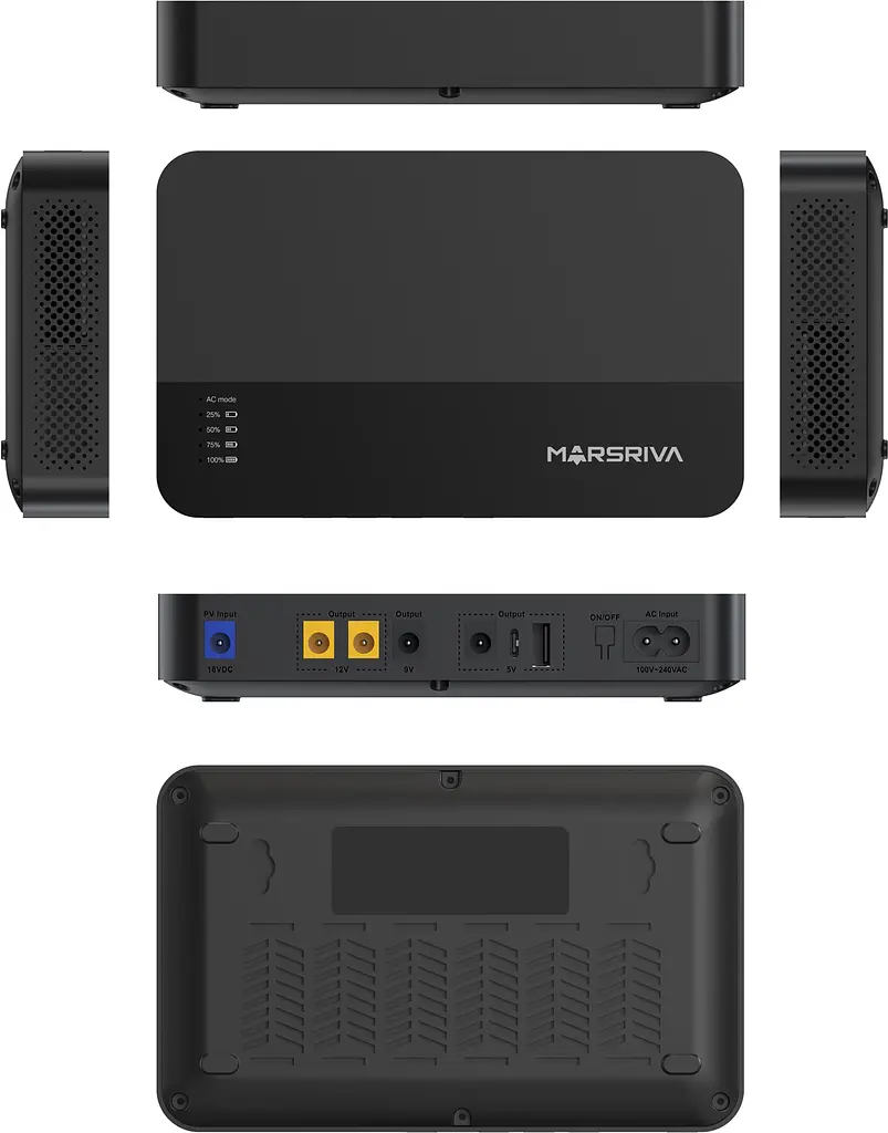 ДБЖ Marsriva DC Router UPS KP1Plus 240VAC,4хDC+USB OUT, 2x5V/9V/2x12V1.5A 18W 16000mAh Li-ion - фото 5