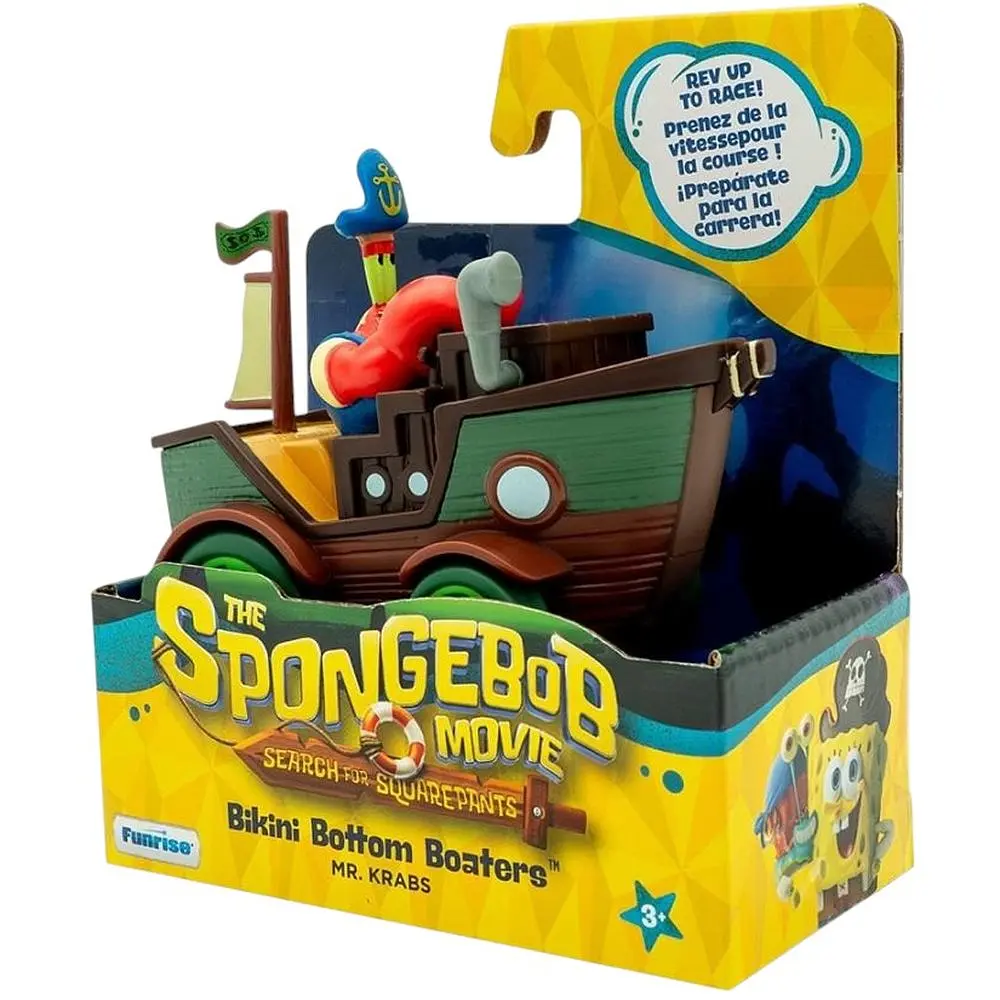 Фигурка Sponge Bob Губка Боб в кино в поисках квадратных штанов лодочник-пират Мистер Крабс (FR73111/73113) - фото 2