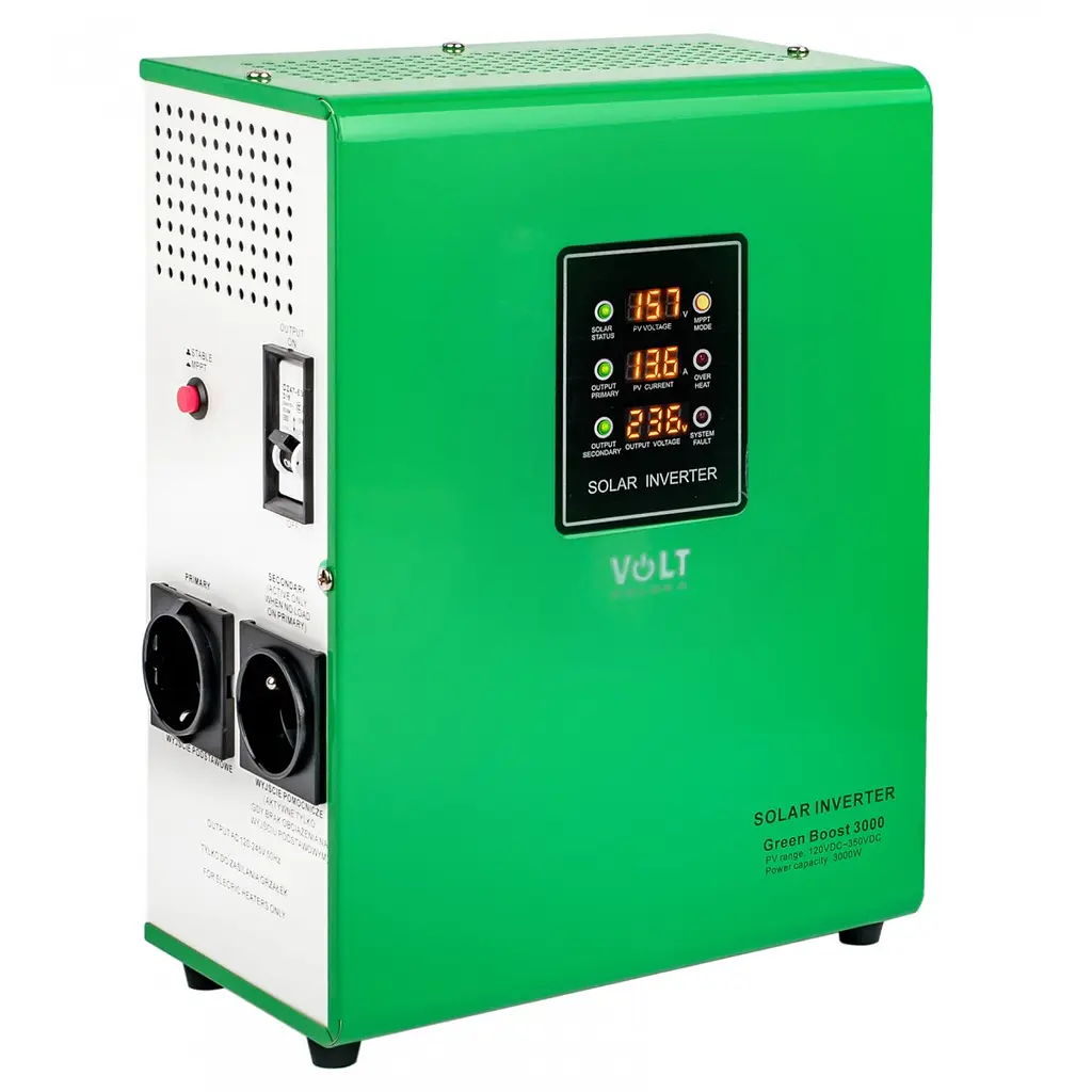 Солнечный инвертор преобразователь Volt Polska MPPT Green Boost 3000 (120-350VDC) 3 кВт - фото 4