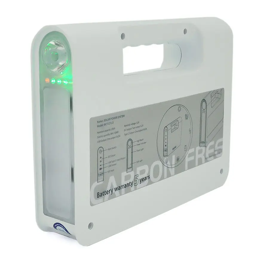 Переносний ліхтар з сонячною панеллю BRAZZERS BRPFCF80 Solar Panel 18W, LiFePO4 80Wh, 2x6W Led лампи 1м, ліхтар 9W - фото 3