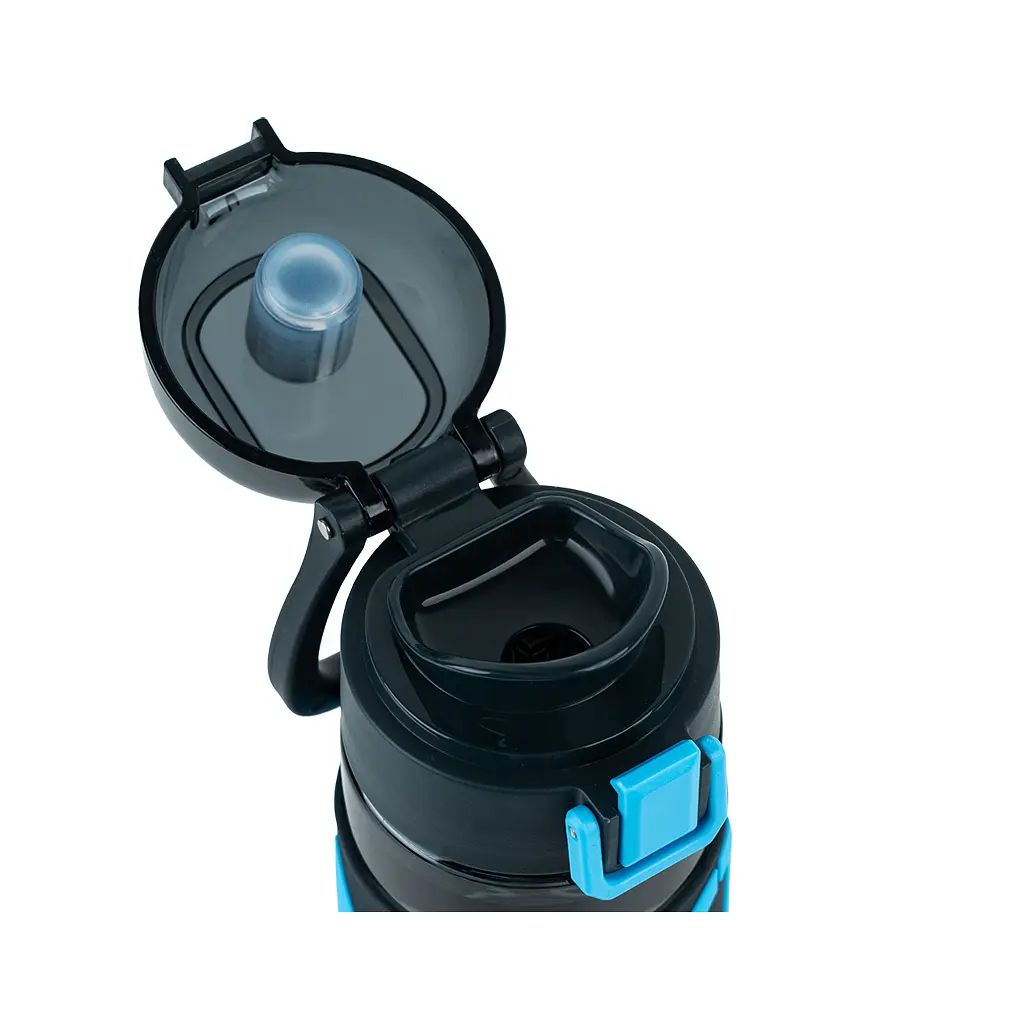Пляшка для води Kite 680 мл чорно-блакитна (K25-1233-2) - фото 3