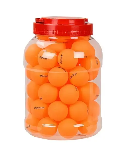 Теннисные мячики TT2131 ABS, 40 мм, в банке 60 шт одного цвета (6931275721311) Оранжевый - фото 2