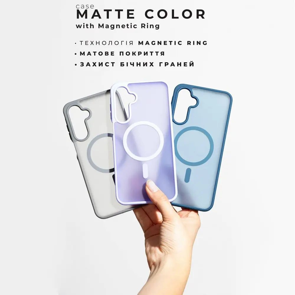 Чохол WAVE Matte Color Case with Magnetic Ring Samsung Galaxy A26 в асортименті - фото 11