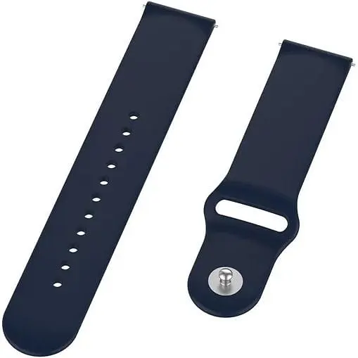 Силиконовый ремешок BeCover для Samsung Galaxy (20 mm)/Watch 5/ Watch 4 40/44mm/Watch 4 Classic 42 mm/Watch Active/Active 2 40/44mm/Watch 3 41 mm/Gear S2/Classic/Gear Sport Blue-Horizon (706179) - фото 2