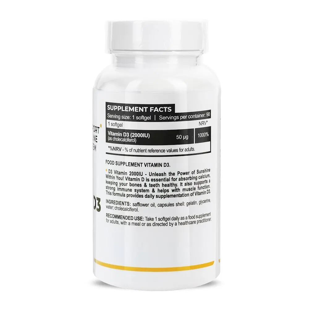 Витамин D3 Progress Nutrition Vitamin D3 2000 IU, 90 капсул - фото 2