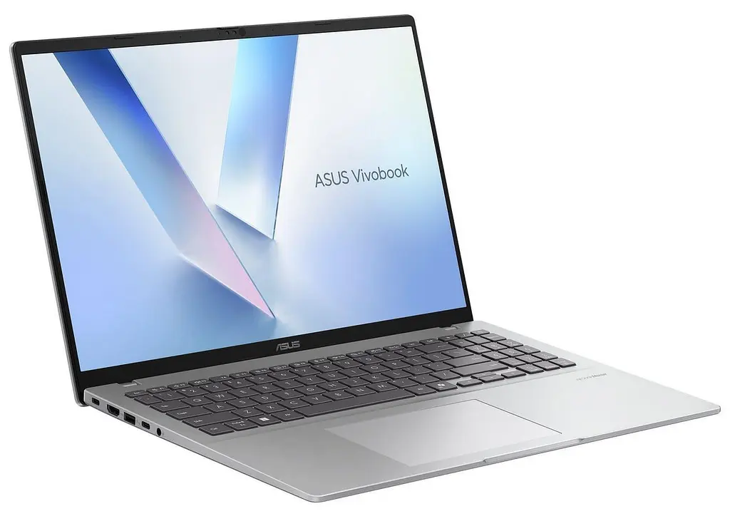 Ноутбук ASUS 16 Vivobook 16 M1607KA-MB144 FHD IPS/Ryzen 5 AI 330/16GB/512SSD/UMA/DOS/Cool Silver (90NB15F2-M00AX0) - фото 2