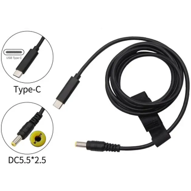Дріт DC — USB Type C кабель для живлення роутерів до 3 амперів - фото 2