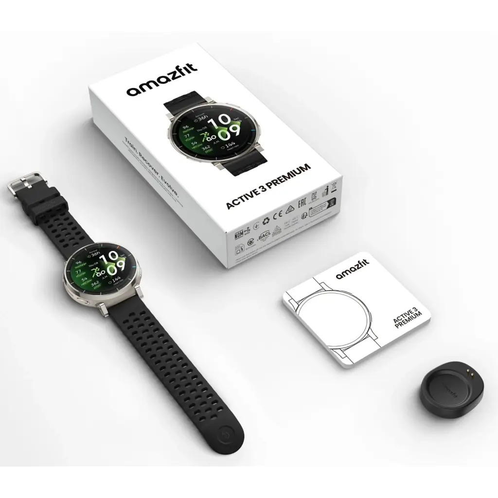 Смарт-годинник Amazfit Active 3 Premium W2559GL1N Срібний (1193746) - фото 7