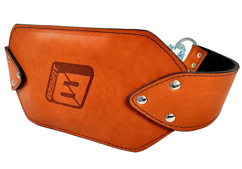 Пояс для обтяжень EasyFit (шкіра) до 250 кг коричневий (EF-DBC-250-BR) - фото 5