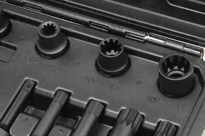 Набір головок для обслуговування гальмівних супортів Mar-Pol M58279, 1/2", 16 шт. + кейс - фото 7