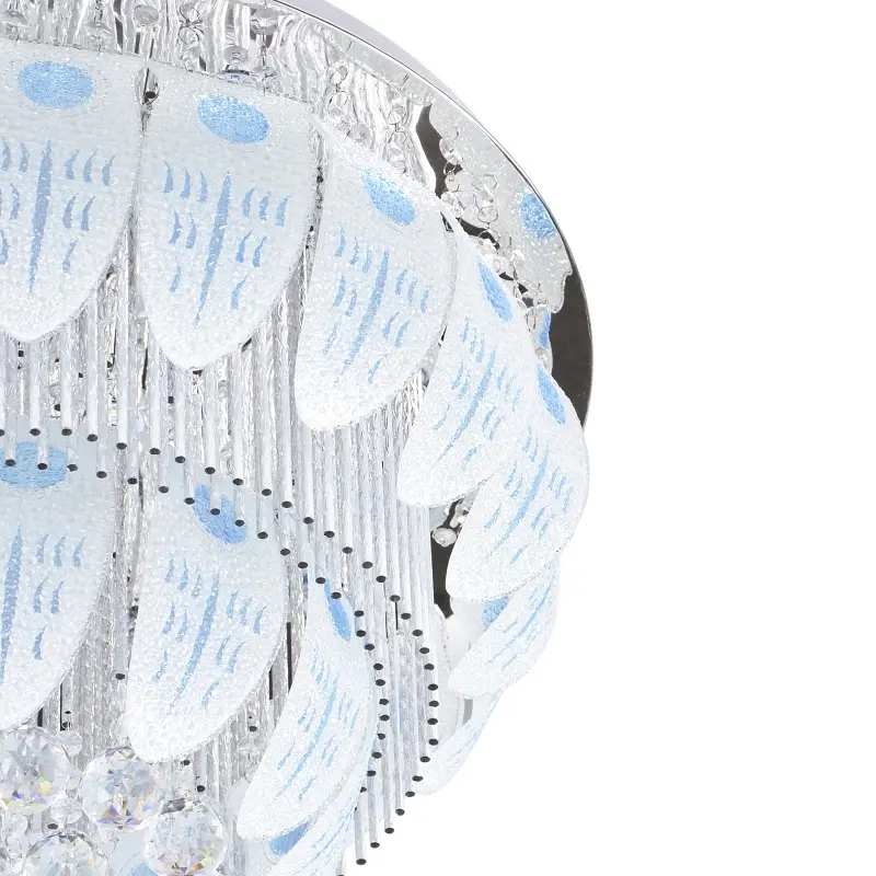 Люстра Brille стельова кришталева з пультом LED E14 40W WH (BCL-640C/6) - фото 3