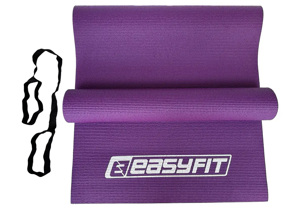 Килимок для йоги та фітнесу EasyFit ПВХ (PVC) Фіолетовий (EF-1918-V) - фото 2
