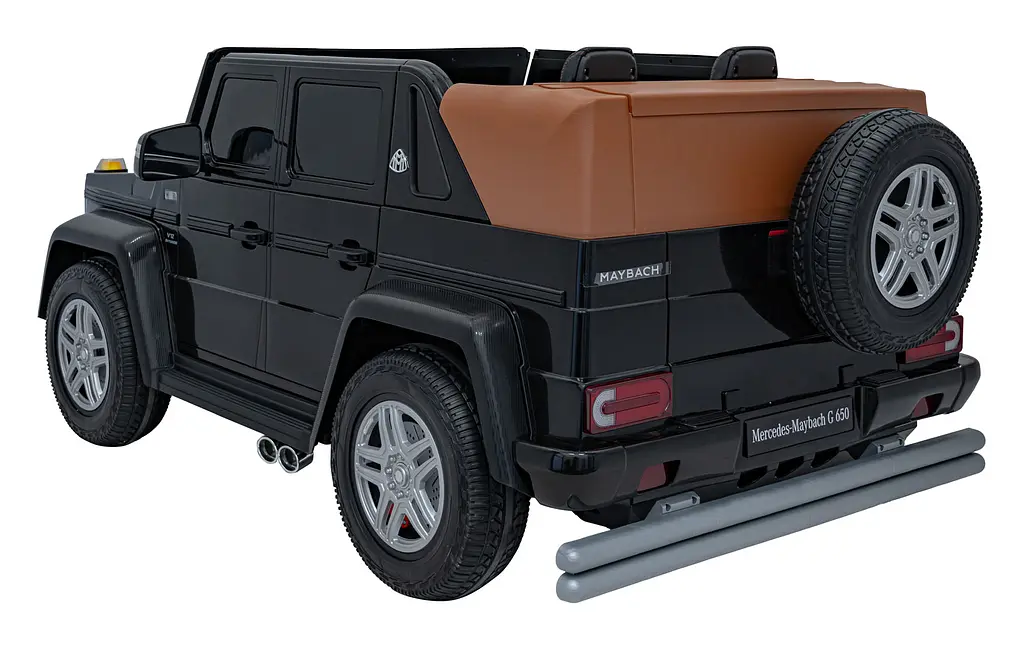 Дитячий електромобіль Mercedes Benz Maybach G650, з регулюванням сидінь, чорний - фото 8
