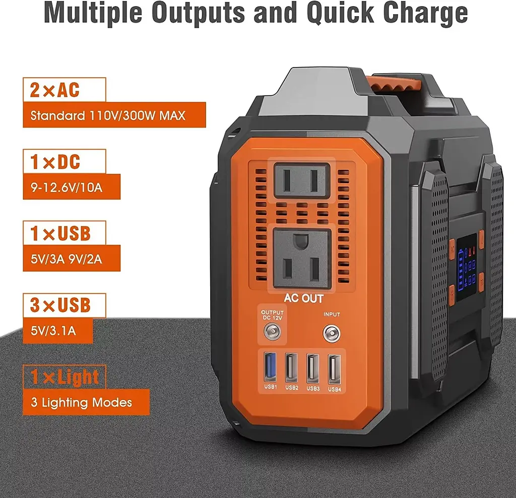 Портативная электростанция ZeroKor 75000mah 300W Внешний аккумулятор - фото 4