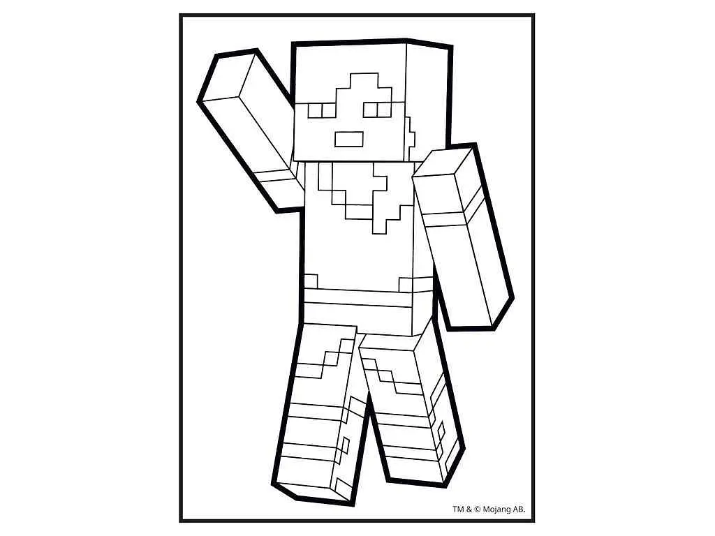 Розфарбовка YES А4 Minecraft, 12 стор. (742915) - фото 2