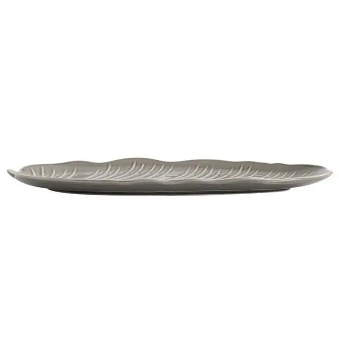 Блюдо Limited Edition Leaf Grey овальное 30x16.8 см (B010785) - фото 2