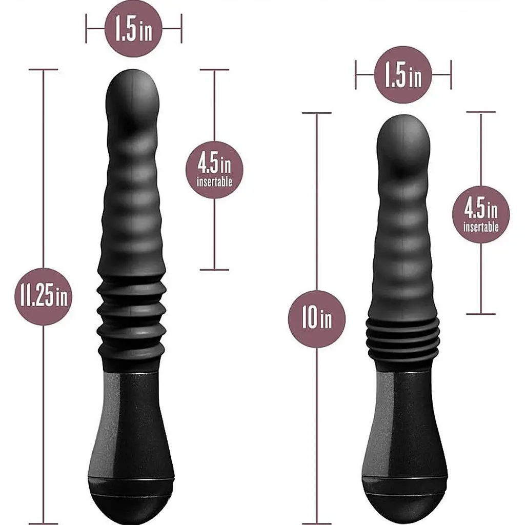 Вибратор Blush Novelties Lazarus Thrusting Dildo Black (SO8836) [108465] - фото 6
