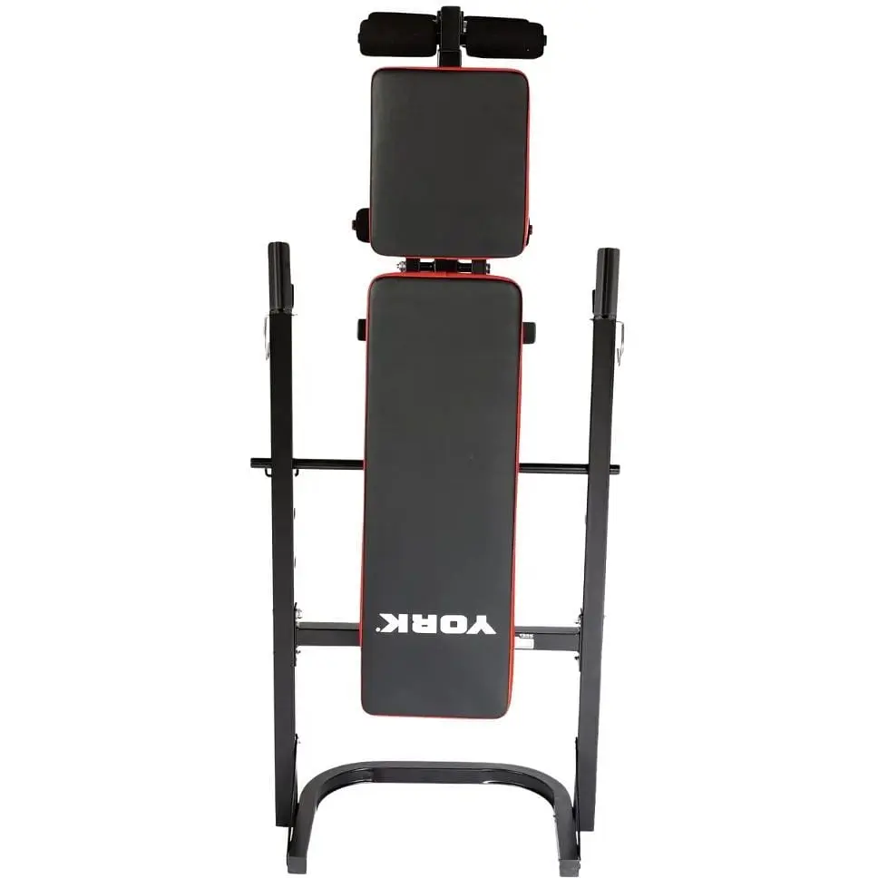 Скамья тренировочная York Fitness ASPIRE 120 складная со стойкой под штангу. - фото 5