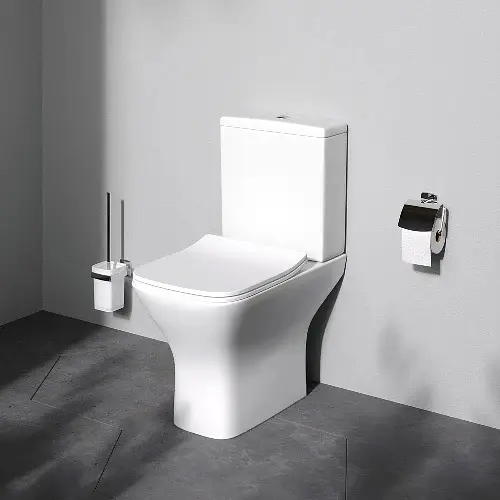 Унітаз-компакт AM.PM Gem без обідка з сидінням мікроліфт white CGA8601SC - фото 2