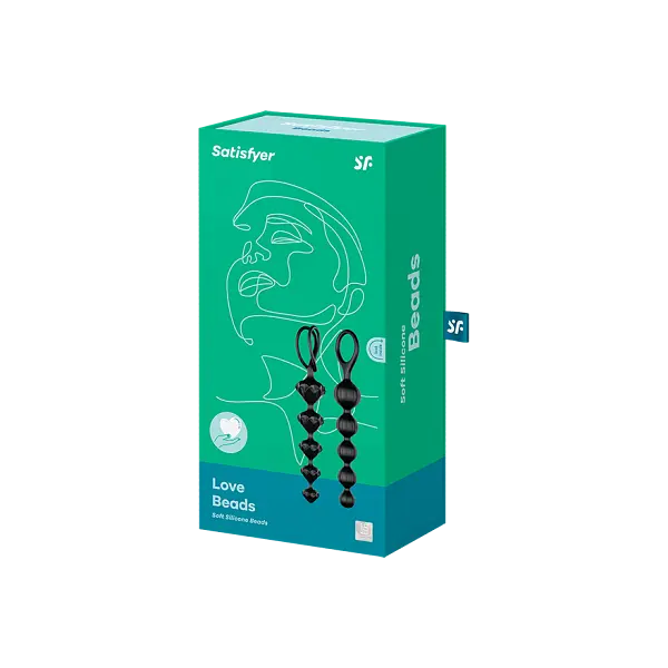 Анальні ланцюжки Satisfyer Love Beads Silicone, 20.5х3.4 см, чорний - фото 2