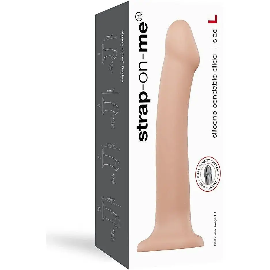 Насадка для страпону Strap-On-Me Dual Density Dildo Flesh L - фото 4