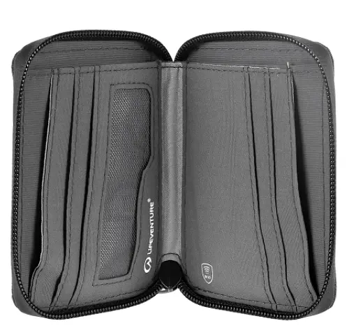 Гаманець Lifeventure Recycled RFID Mini Travel Wallet Сірий - фото 4