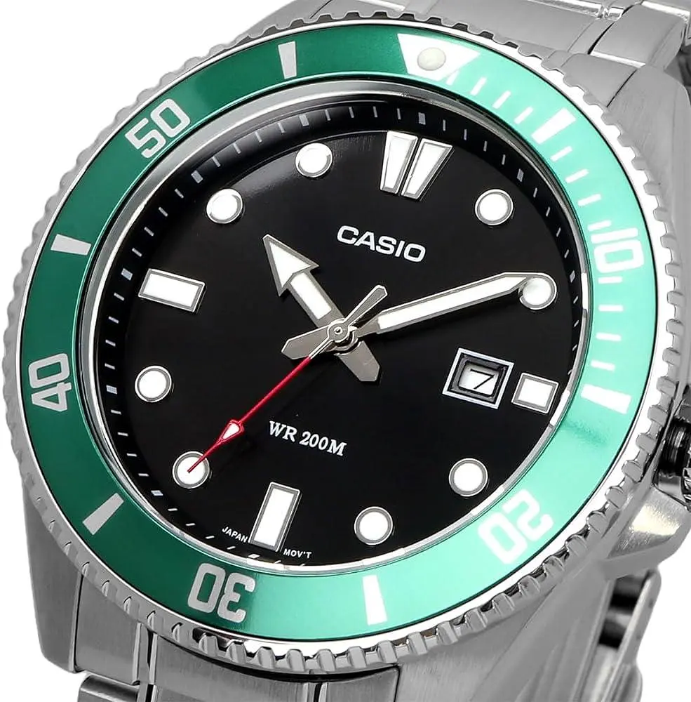 Годинник наручний кварцовий чоловічий водонепроникний Casio MDV-107D-3AVEF - фото 2