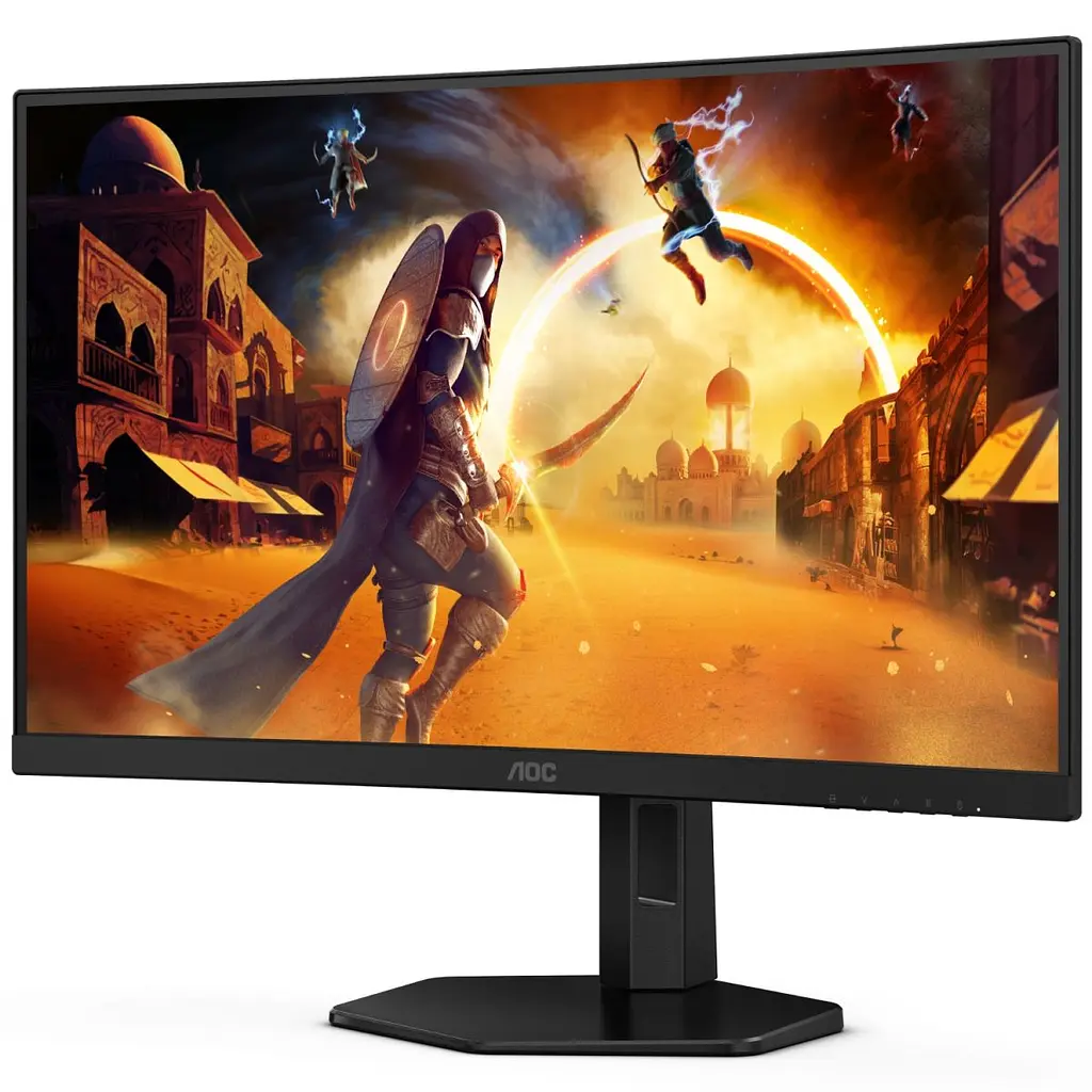 Монітор TFT 27" AOC C27G4ZXU, Fast VA, вигнутий, 280Hz, 2xHDMI, DP, USB-hub, HAS, колонки, чорний (C27G4ZXU) - фото 7