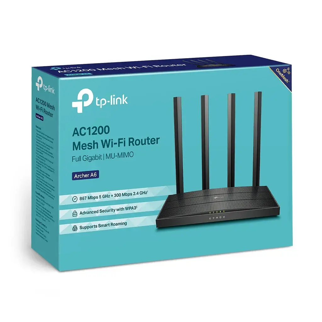 Маршрутизатор TP-Link Archer A6 (Archer-A6) - фото 4