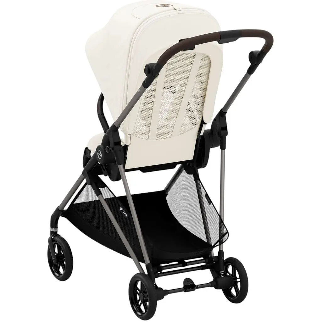 Коляска Cybex Melio Cotton White с бампером белая (522002659) - фото 5