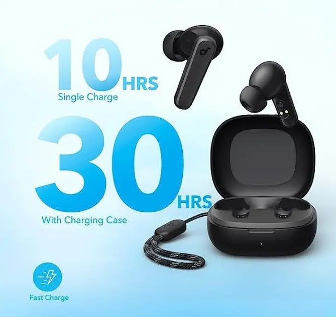 Навушники Anker Soundcore P20i (A3949) бездротові чорні - фото 4