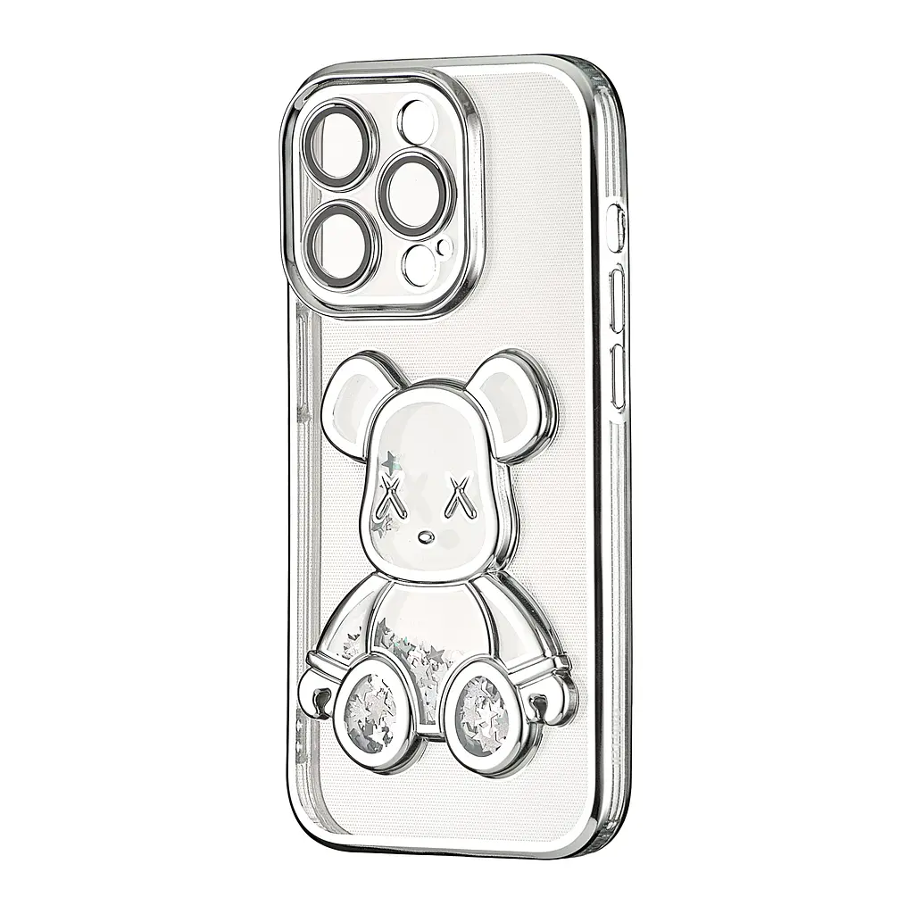 Чохол Shining Bear Case Protected Camera iPhone 14 Pro Silver