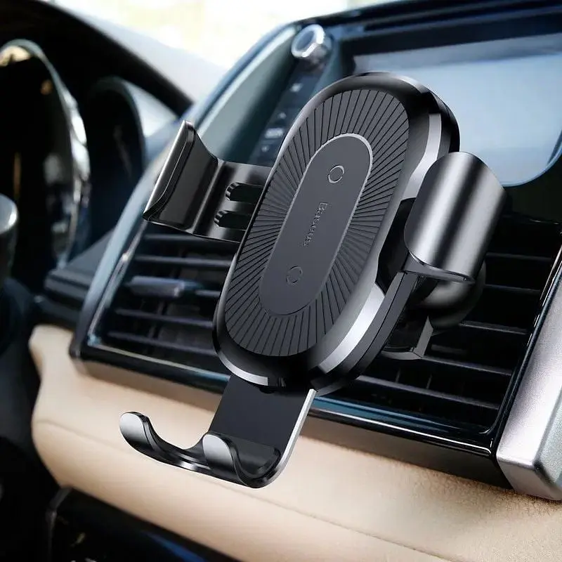 Автодержатель с беспроводной зарядкой Baseus Gravity Car Mount (Air Outlet) 1.67A 10 W WXYL-01 - фото 2
