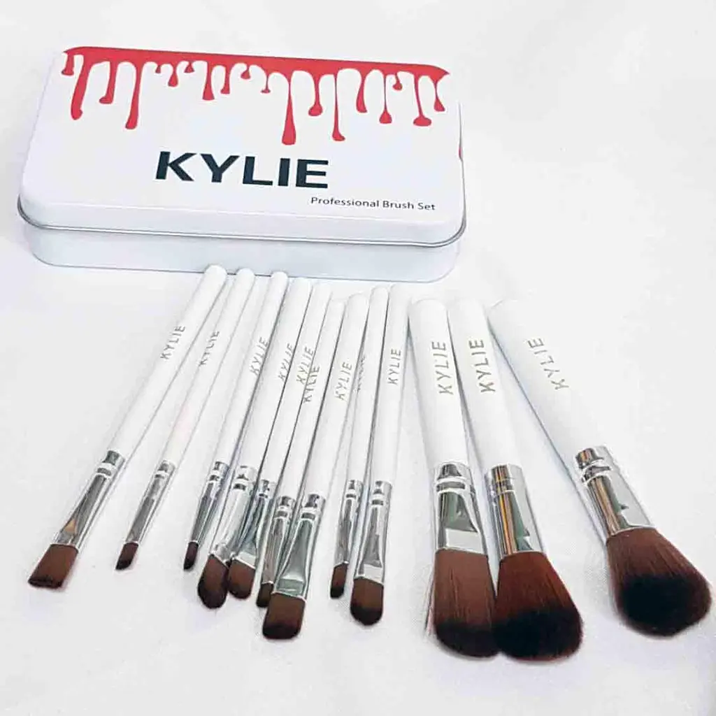 Професійні пензлики для макіяжу Kylie Professional Brush Set 12 шт. ∙ Набір кистей Kylie Professional для очей та обличчя - фото 3