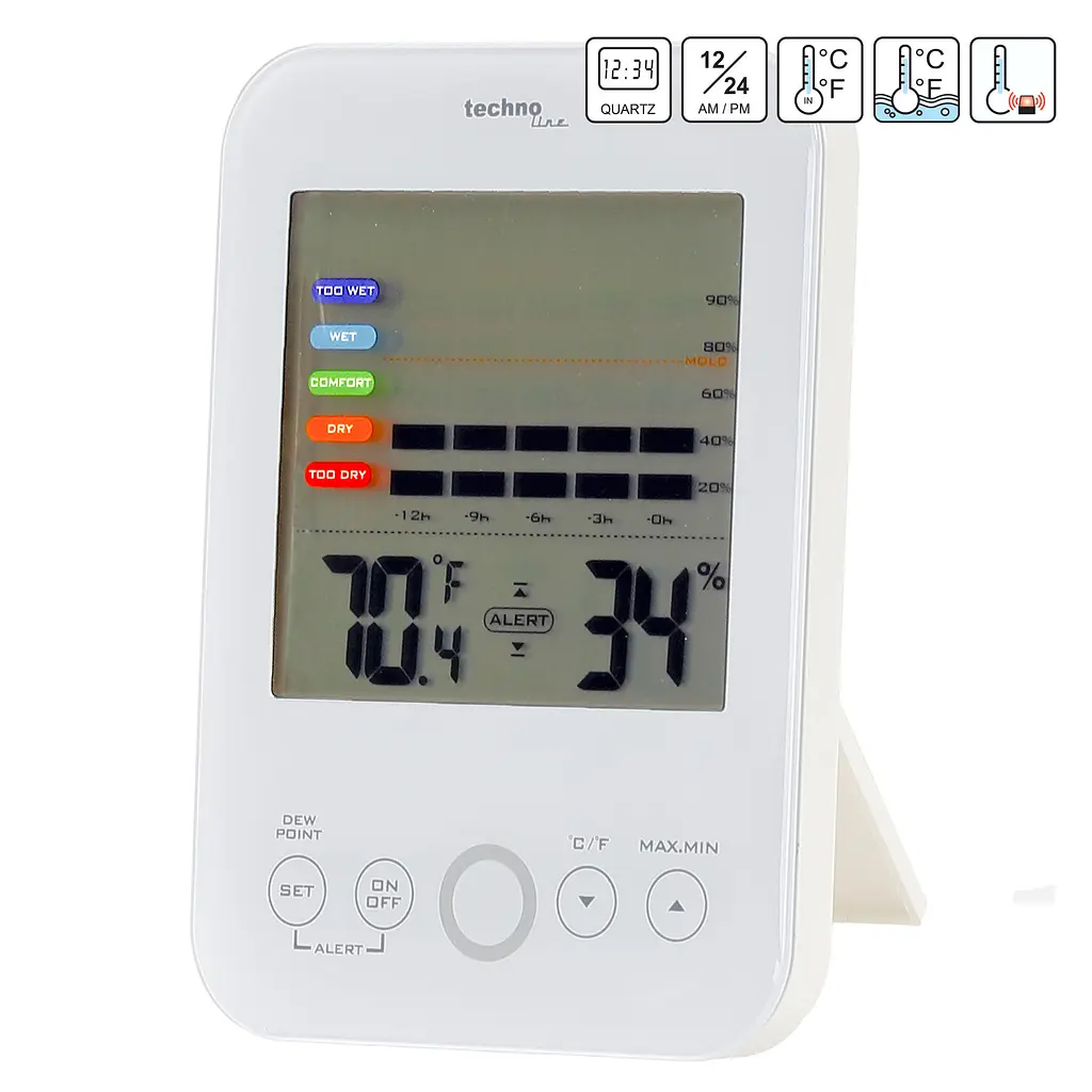 Термогігрометр Technoline WS9422 White (WS9422), Білий - фото 6
