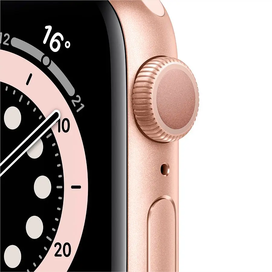 Годинник Apple Watch Series 6 GPS, 40mm, Gold, спортивний ремінець кольору «рожевий пісок» (Grade C) Seller Refurbished - фото 2