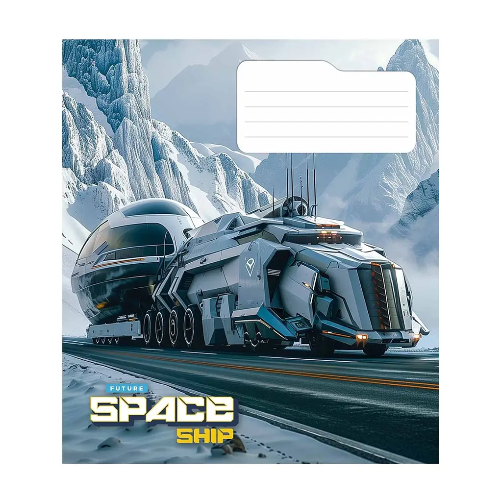 Зошит Школярик Space ship 48 аркушів клітинка (048-3435K), в асортименті - фото 4