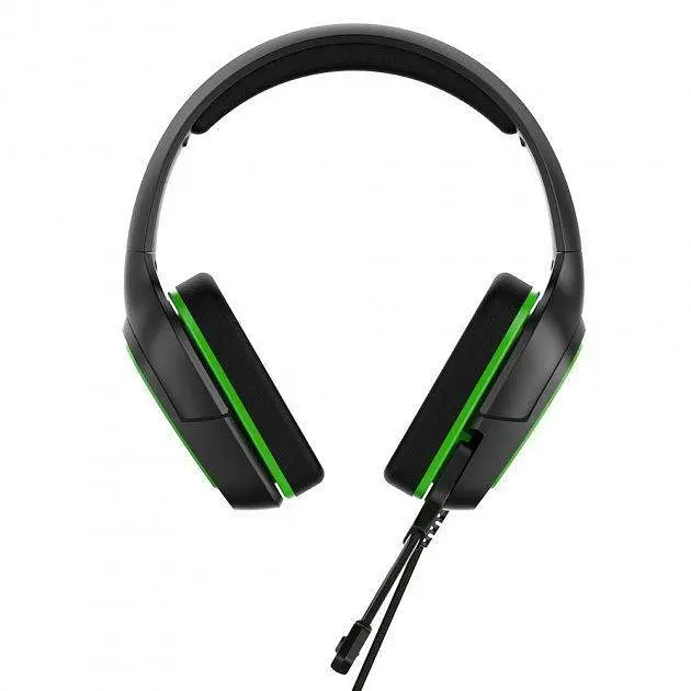 Проводная игровая гарнитура iPega Gaming PG-R006G, 3.5mm, Noice Reduction, black-green - фото 4