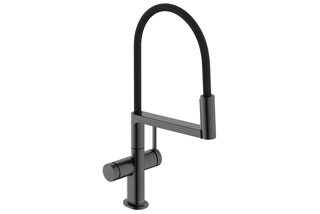 Змішувач для кухні Hansgrohe Talis Select M54 PowderSpray brushed black chrome 72861340