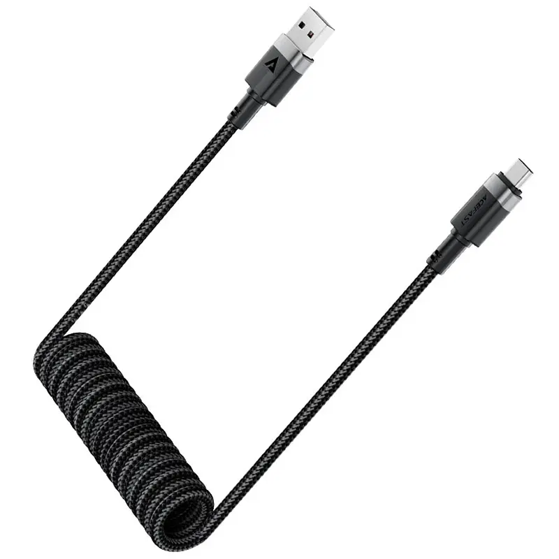 Дата кабель Acefast C14-04 USB to Type-C 3A (1.2m) Black - фото 4