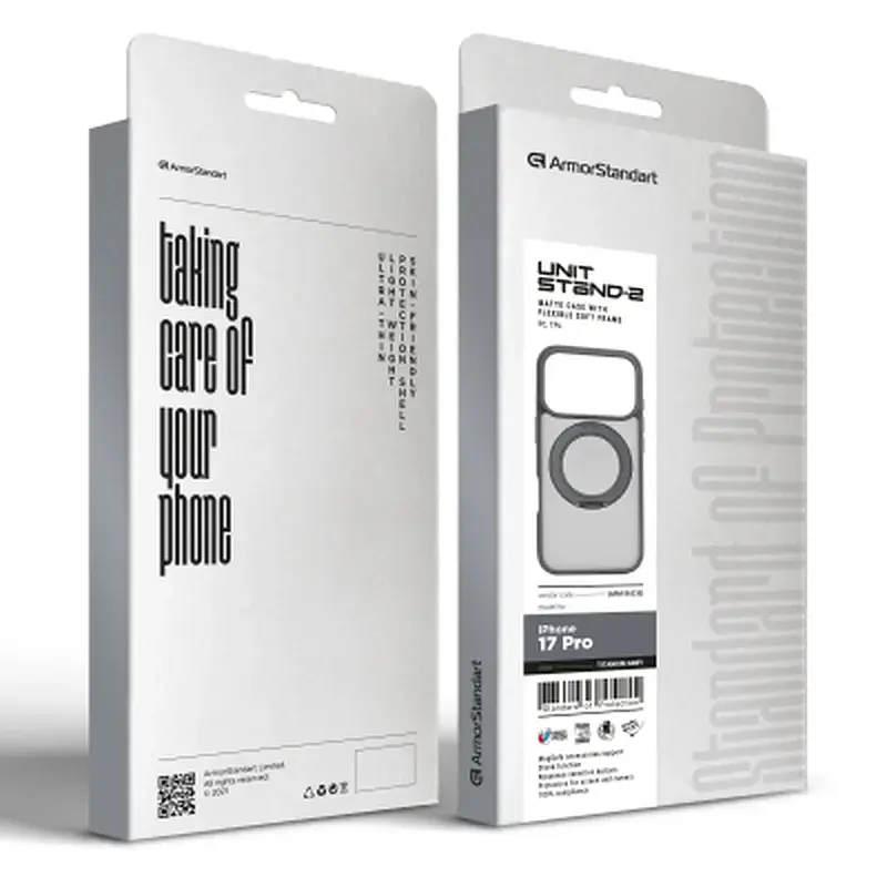 Чохол до мобільного телефона Armorstandart Unit Stand2 Apple iPhone 17 Pro Titanium Grey (ARM86335) - фото 3