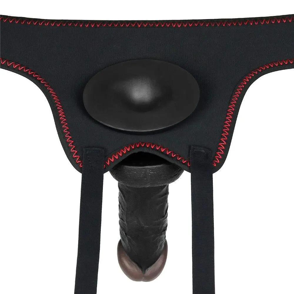 Страпон Ingen Easy Strap-On Set 7", 18 см (чорний) - фото 7