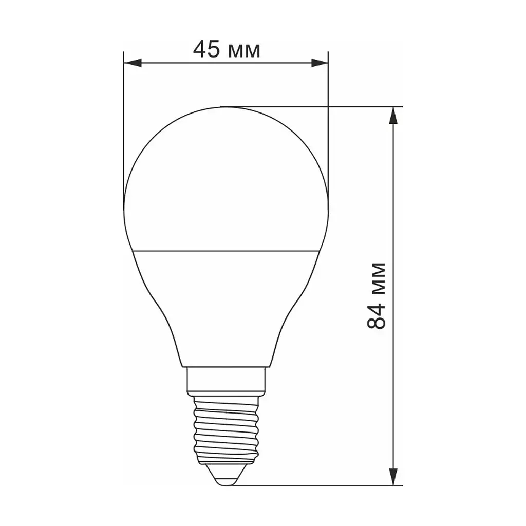 Лампочка TITANUM G45 6W E14 3000K (TLG4506143) - фото 3