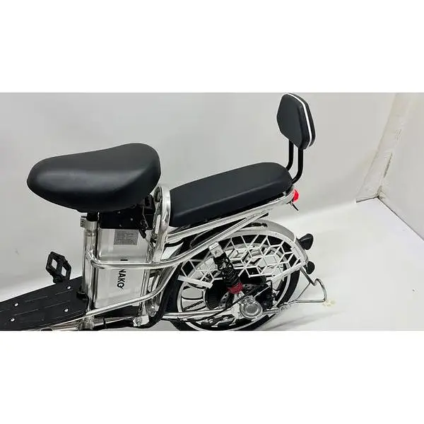 Електровелосипед Minako V4 PRO двомісний 800W/60V/24Ah із заднім амортизатором сірий - фото 9