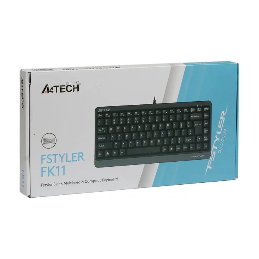 Клавіатура A4Tech FK11 Fstyler Compact Size USB Grey (4711421953313) - фото 7